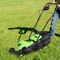 14 Inch Green Electric Push Lawn Corded Mower with 3 Level Adjustable Cutting Height